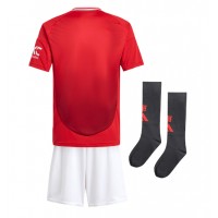 Dječji Nogometni Dres Manchester United Domaci 2024-25 Kratak Rukav (+ Kratke hlače)